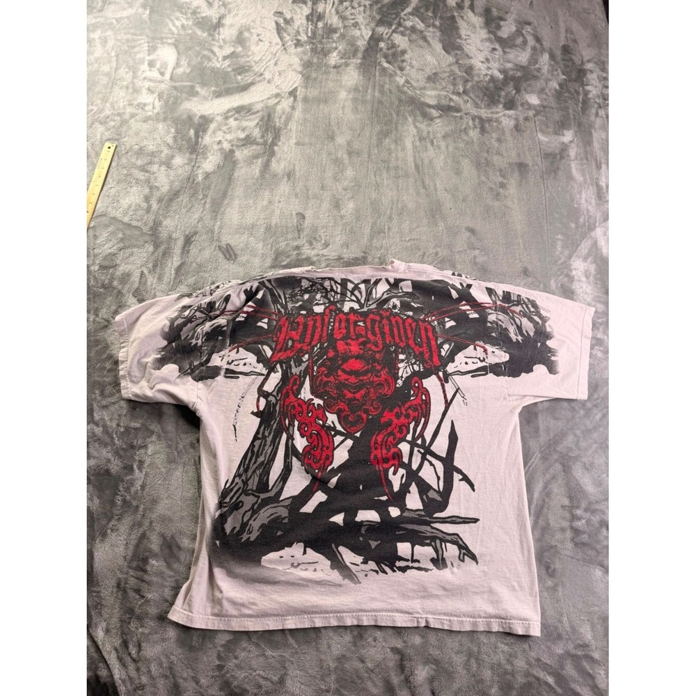 Vintage WWE Unforgiven 2005 T-Shirt Men's XL White Cotton‎ All Over Print Used
